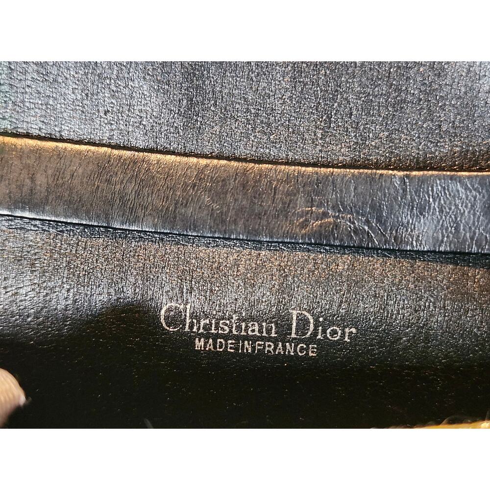 SOLD Christian Dior Vintage Trotter Chain Shoulder Bag Gold and Black NYE - Picture 14 of 15
